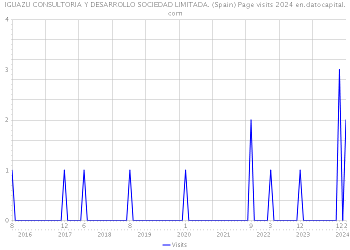 IGUAZU CONSULTORIA Y DESARROLLO SOCIEDAD LIMITADA. (Spain) Page visits 2024 