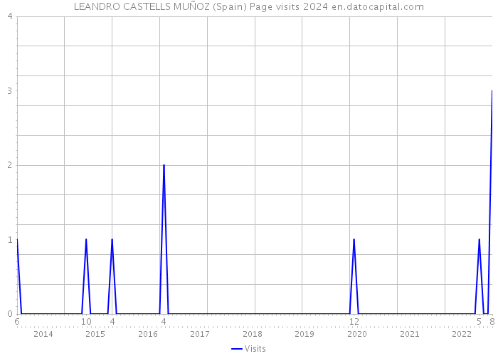 LEANDRO CASTELLS MUÑOZ (Spain) Page visits 2024 