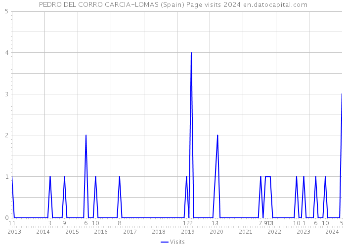 PEDRO DEL CORRO GARCIA-LOMAS (Spain) Page visits 2024 