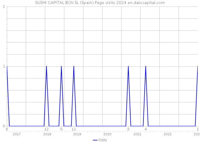 SUSHI CAPITAL BCN SL (Spain) Page visits 2024 