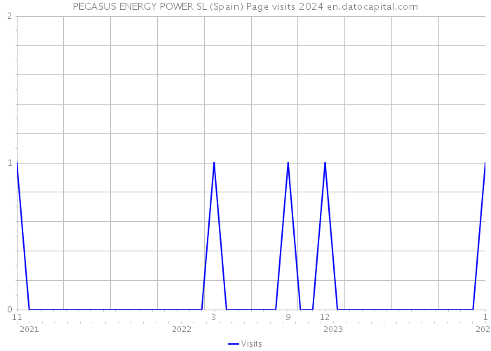 PEGASUS ENERGY POWER SL (Spain) Page visits 2024 