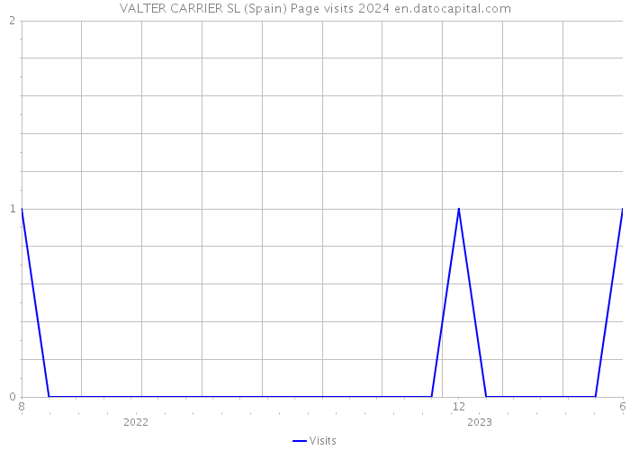 VALTER CARRIER SL (Spain) Page visits 2024 
