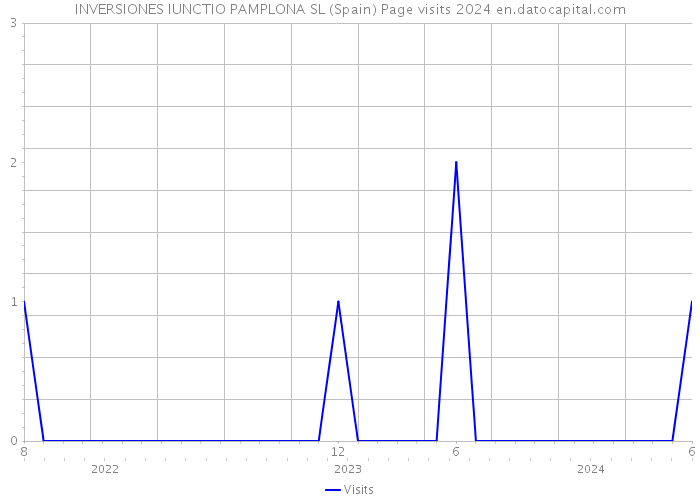 INVERSIONES IUNCTIO PAMPLONA SL (Spain) Page visits 2024 