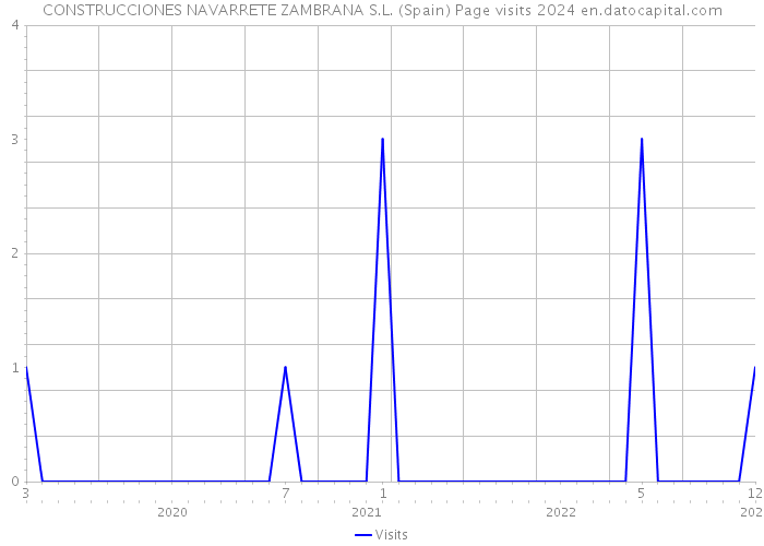 CONSTRUCCIONES NAVARRETE ZAMBRANA S.L. (Spain) Page visits 2024 
