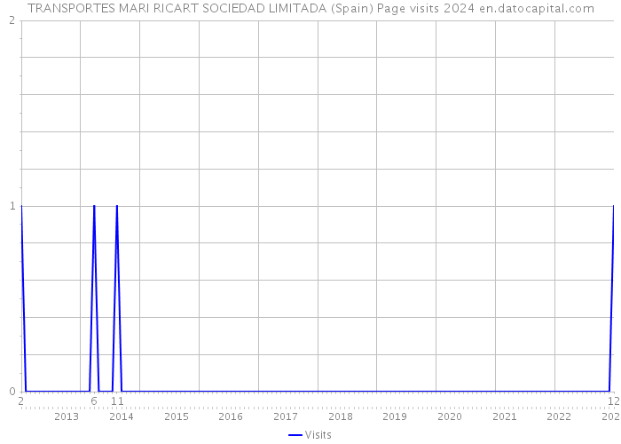 TRANSPORTES MARI RICART SOCIEDAD LIMITADA (Spain) Page visits 2024 