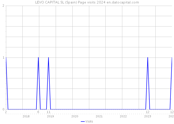 LEVO CAPITAL SL (Spain) Page visits 2024 