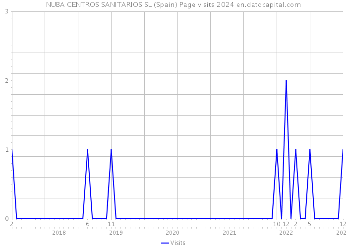 NUBA CENTROS SANITARIOS SL (Spain) Page visits 2024 