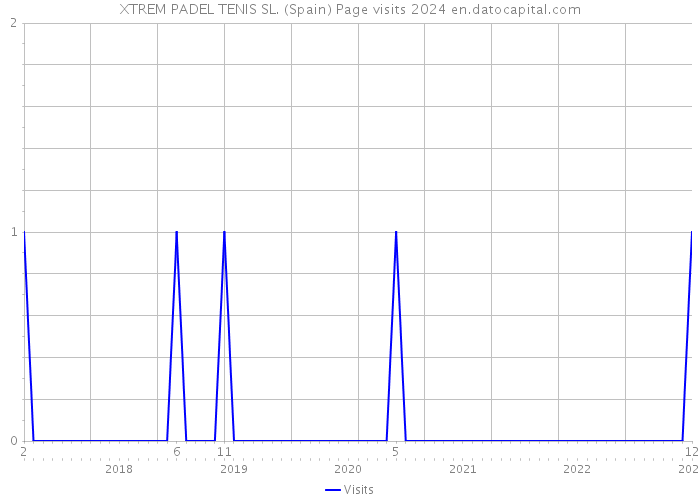 XTREM PADEL TENIS SL. (Spain) Page visits 2024 