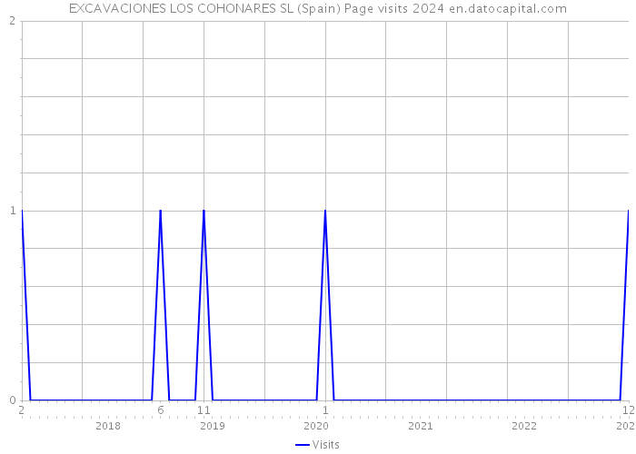 EXCAVACIONES LOS COHONARES SL (Spain) Page visits 2024 