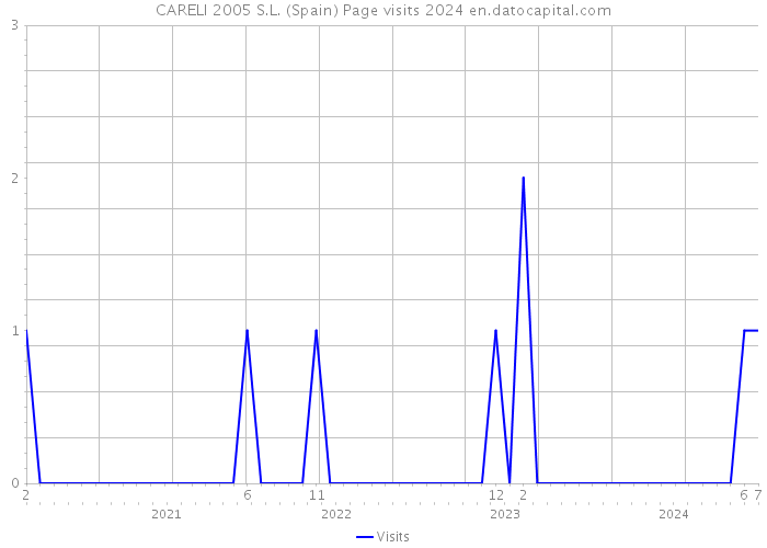 CARELI 2005 S.L. (Spain) Page visits 2024 