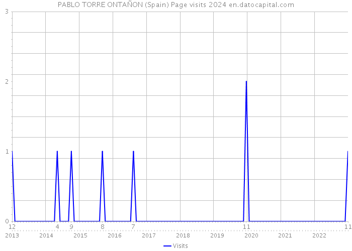 PABLO TORRE ONTAÑON (Spain) Page visits 2024 