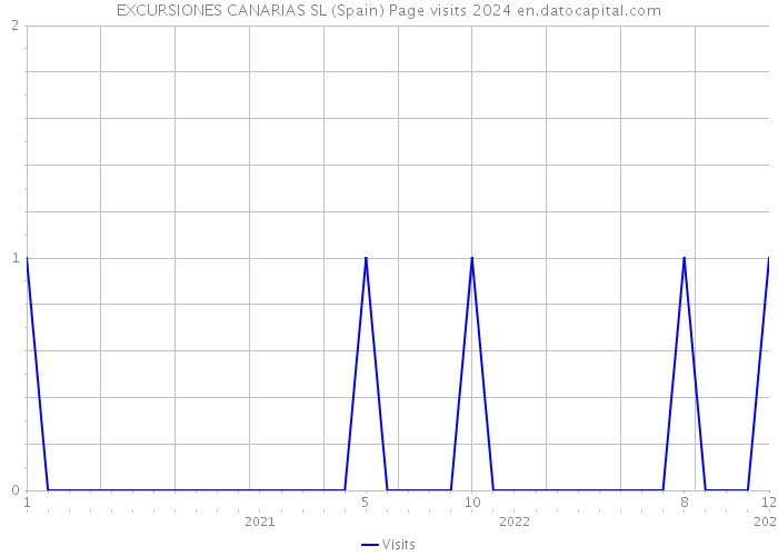 EXCURSIONES CANARIAS SL (Spain) Page visits 2024 