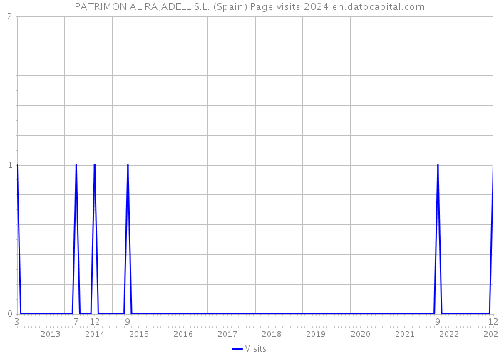 PATRIMONIAL RAJADELL S.L. (Spain) Page visits 2024 