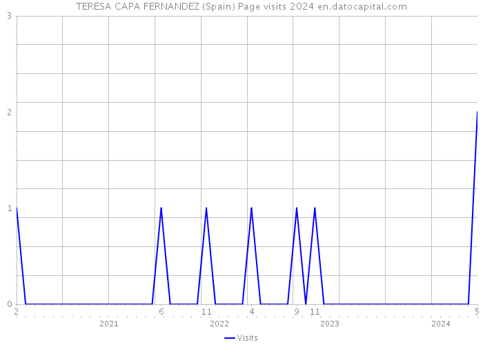 TERESA CAPA FERNANDEZ (Spain) Page visits 2024 
