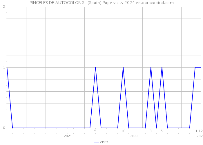 PINCELES DE AUTOCOLOR SL (Spain) Page visits 2024 