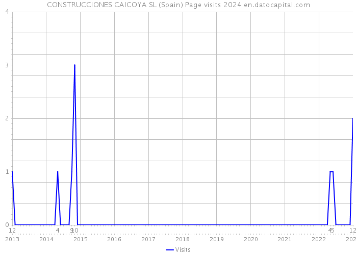 CONSTRUCCIONES CAICOYA SL (Spain) Page visits 2024 