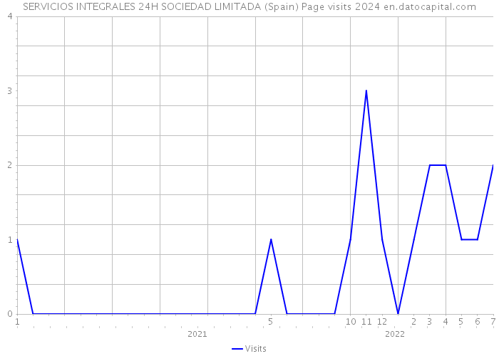 SERVICIOS INTEGRALES 24H SOCIEDAD LIMITADA (Spain) Page visits 2024 