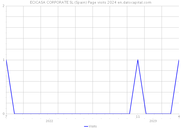 ECICASA CORPORATE SL (Spain) Page visits 2024 