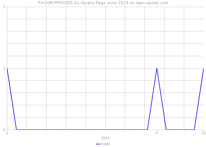 FAGOM PROCESS S.L (Spain) Page visits 2024 