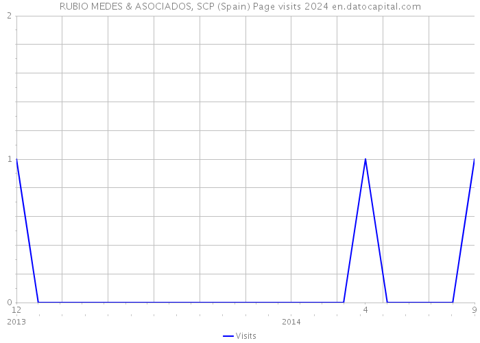 RUBIO MEDES & ASOCIADOS, SCP (Spain) Page visits 2024 