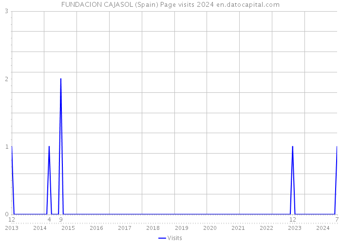 FUNDACION CAJASOL (Spain) Page visits 2024 