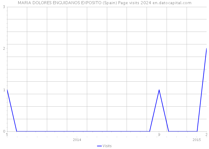 MARIA DOLORES ENGUIDANOS EXPOSITO (Spain) Page visits 2024 