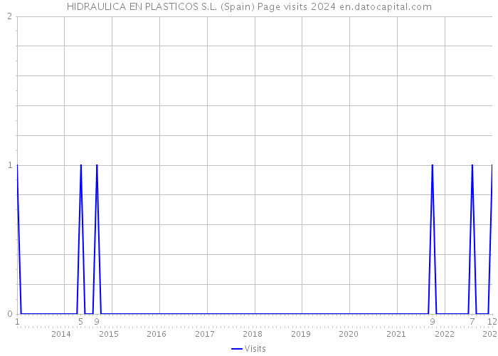 HIDRAULICA EN PLASTICOS S.L. (Spain) Page visits 2024 