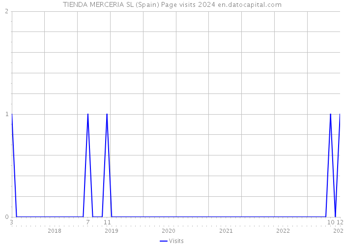 TIENDA MERCERIA SL (Spain) Page visits 2024 