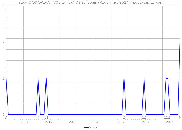 SERVICIOS OPERATIVOS EXTERNOS SL (Spain) Page visits 2024 