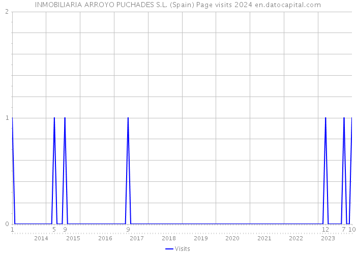 INMOBILIARIA ARROYO PUCHADES S.L. (Spain) Page visits 2024 