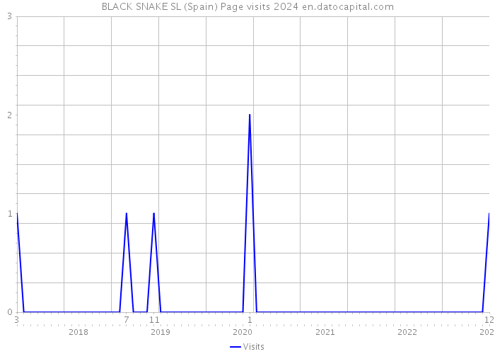 BLACK SNAKE SL (Spain) Page visits 2024 
