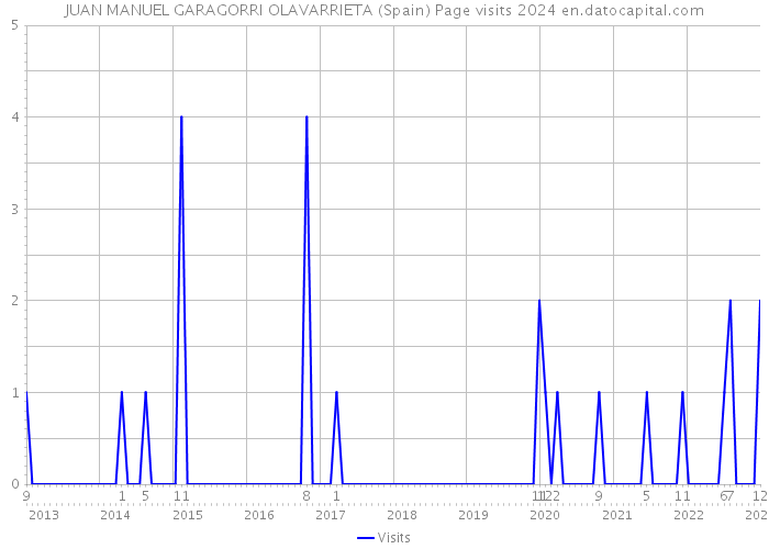 JUAN MANUEL GARAGORRI OLAVARRIETA (Spain) Page visits 2024 