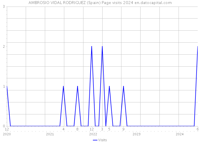 AMBROSIO VIDAL RODRIGUEZ (Spain) Page visits 2024 