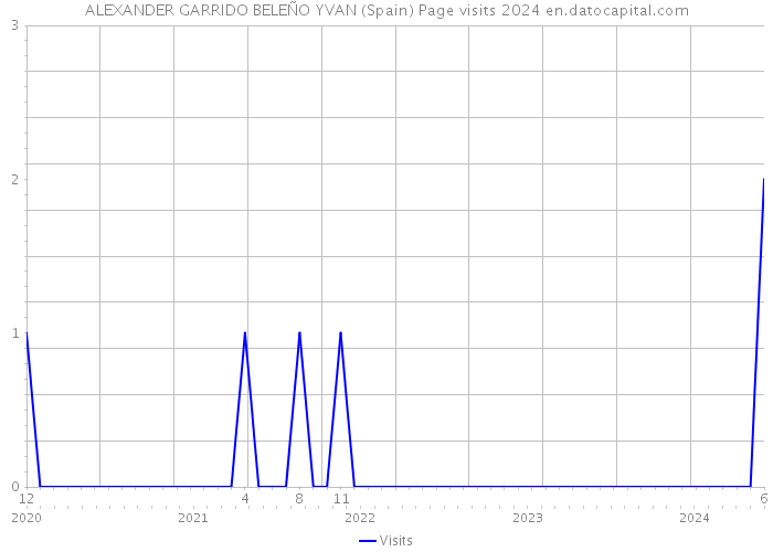 ALEXANDER GARRIDO BELEÑO YVAN (Spain) Page visits 2024 