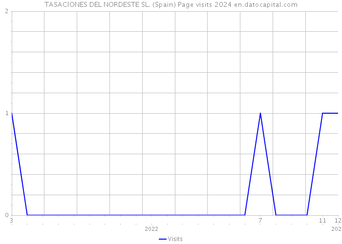 TASACIONES DEL NORDESTE SL. (Spain) Page visits 2024 