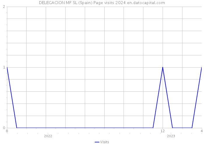 DELEGACION MF SL (Spain) Page visits 2024 