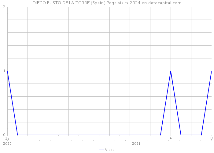 DIEGO BUSTO DE LA TORRE (Spain) Page visits 2024 