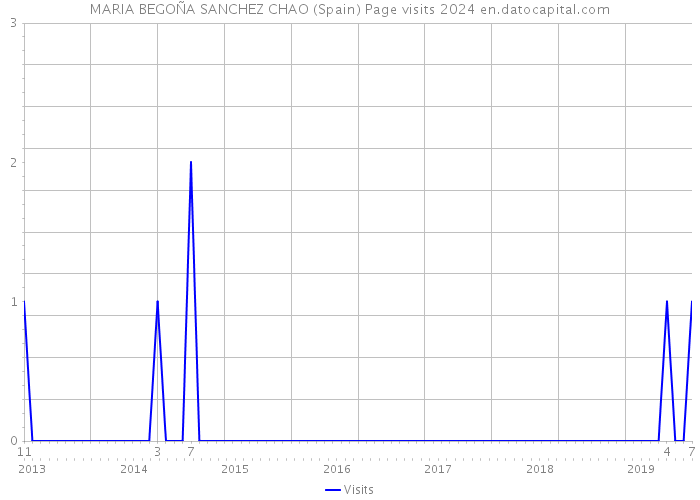 MARIA BEGOÑA SANCHEZ CHAO (Spain) Page visits 2024 