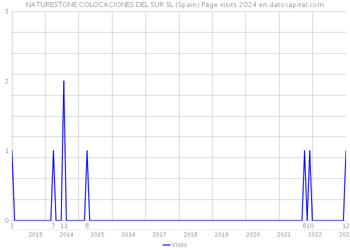 NATURESTONE COLOCACIONES DEL SUR SL (Spain) Page visits 2024 