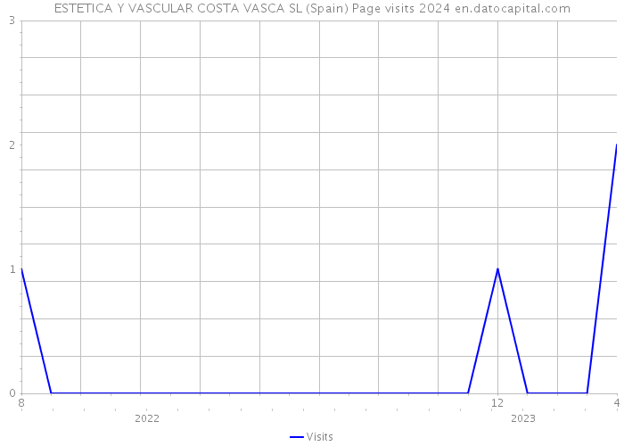 ESTETICA Y VASCULAR COSTA VASCA SL (Spain) Page visits 2024 