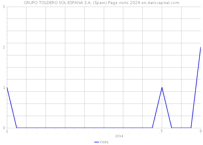 GRUPO TOLDERO SOL ESPANA S.A. (Spain) Page visits 2024 