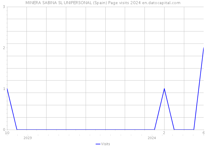 MINERA SABINA SL UNIPERSONAL (Spain) Page visits 2024 