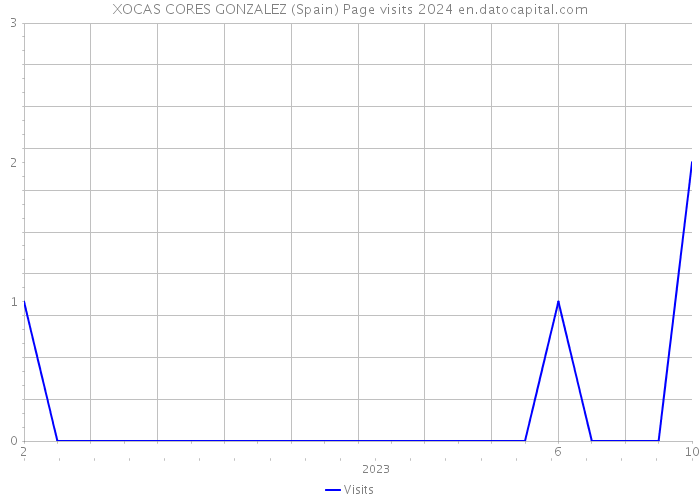 XOCAS CORES GONZALEZ (Spain) Page visits 2024 