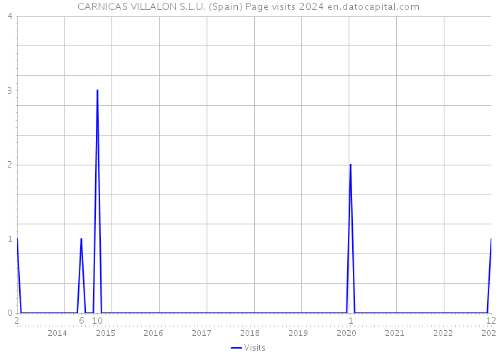 CARNICAS VILLALON S.L.U. (Spain) Page visits 2024 
