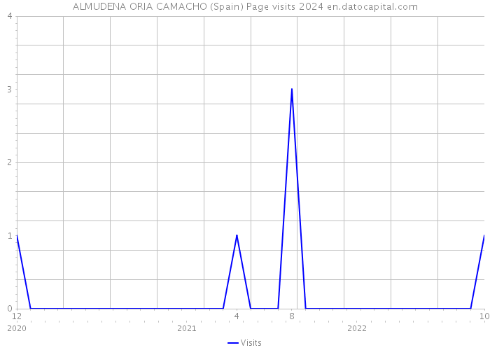 ALMUDENA ORIA CAMACHO (Spain) Page visits 2024 