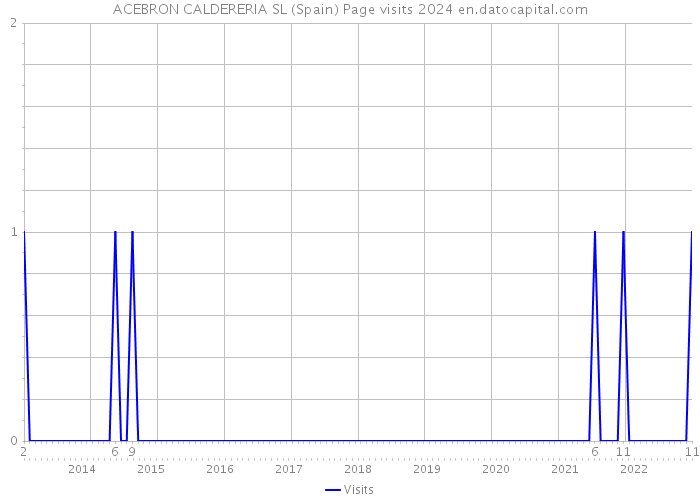 ACEBRON CALDERERIA SL (Spain) Page visits 2024 