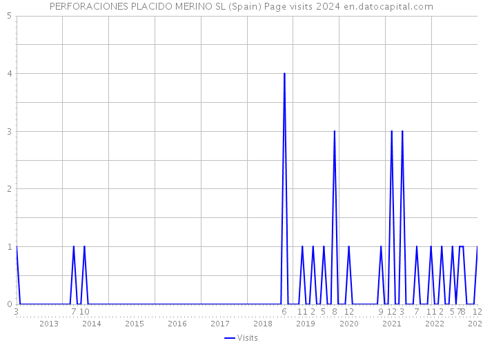 PERFORACIONES PLACIDO MERINO SL (Spain) Page visits 2024 