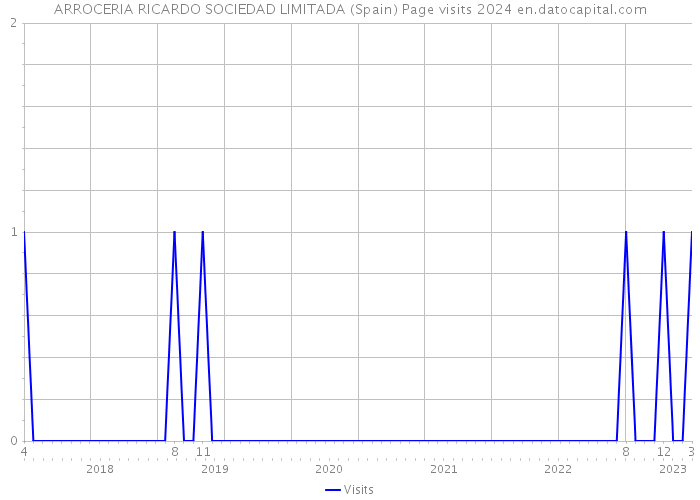 ARROCERIA RICARDO SOCIEDAD LIMITADA (Spain) Page visits 2024 