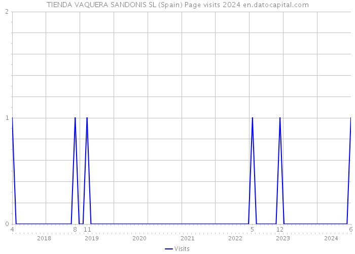 TIENDA VAQUERA SANDONIS SL (Spain) Page visits 2024 