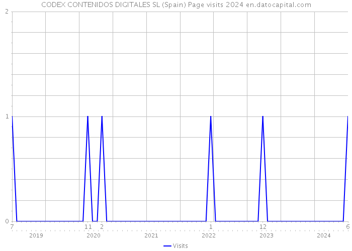 CODEX CONTENIDOS DIGITALES SL (Spain) Page visits 2024 